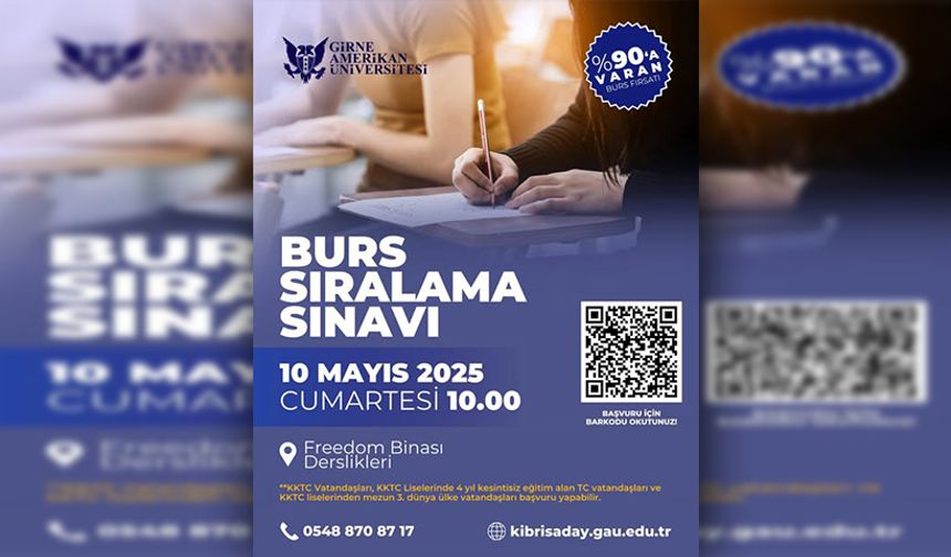GAÜ burs sıralama sınavı 10 Mayıs’ta…