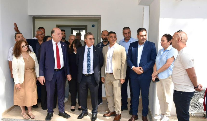 Başbakan Üstel, Lapta Sağlık Merkezi’ndeki yenileme çalışmalarını yerinde inceledi