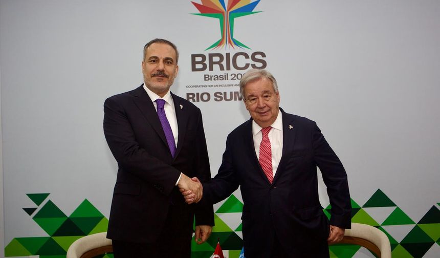 Fidan, Guterres ile görüştü… Görüşmede, Kıbrıs konusunda yapılacak gayriresmi toplantı da ele alındı