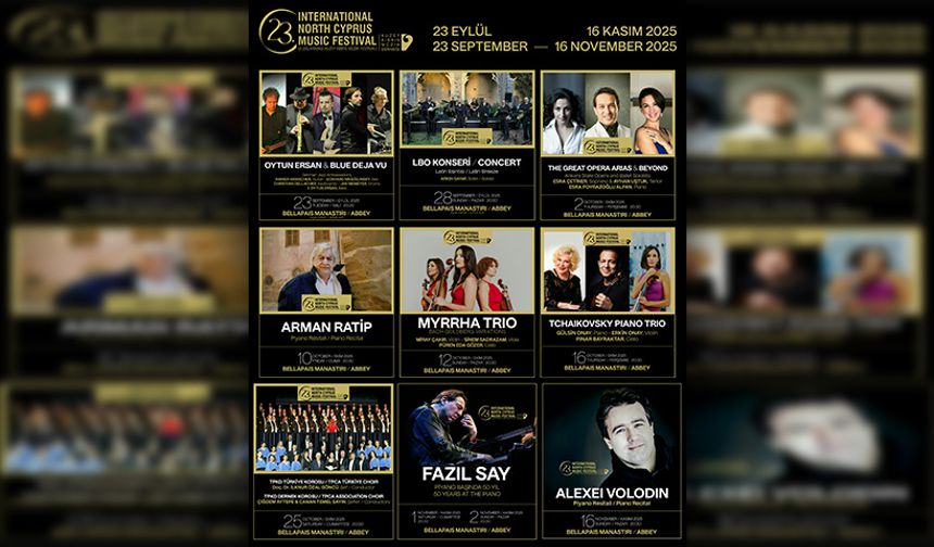 23. Uluslararası Kuzey Kıbrıs Müzik Festivali başlıyor