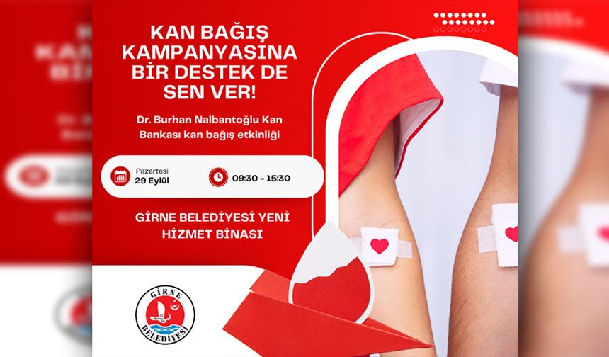 Girne Belediyesi’nden kan bağışı kampanyası