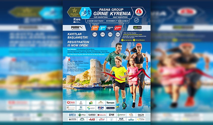 “Pasha Group Girne Yarı Maratonu 2025” başlıyor