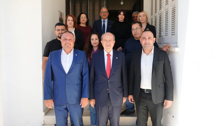 Cumhurbaşkanı ve bağımsız cumhurbaşkanı adayı Tatar, ADASEN’i ziyaret etti