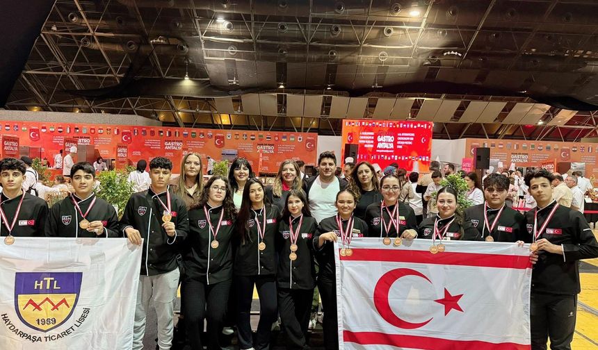 Haydarpaşa Ticaret Lisesi Gastro Antalya’da 15 madalya ile döndü