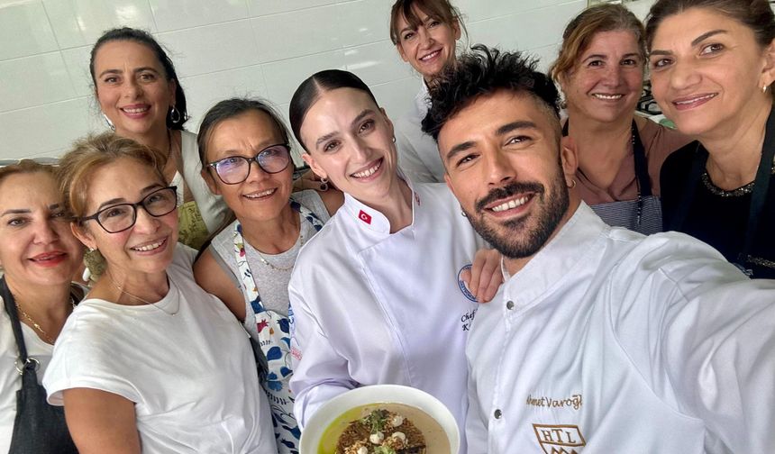 DAÜ Turizm Fakültesi ve Atatürk Meslek Lisesi iş birliğinde Porcini Risotto atölyesi