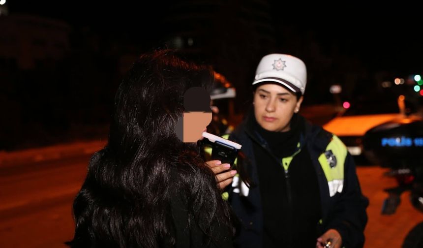Trafik denetimlerinde 13 alkollü sürücü rapor edildi