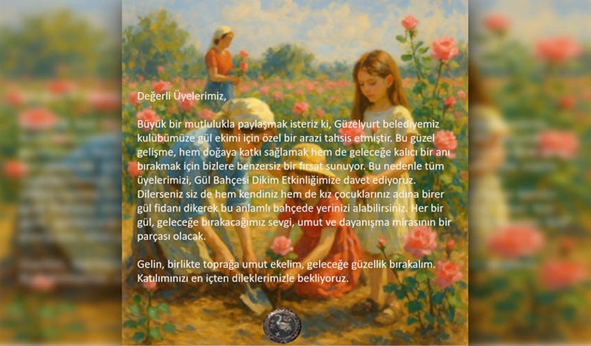 Soli Inner Wheel Kulübü, pazartesi günü Güzelyurt’ta gül fidanı dikim etkinliği düzenleyecek