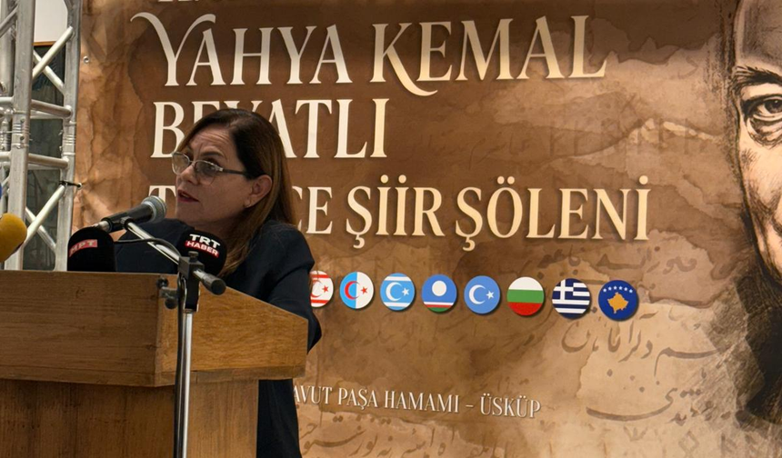 Şair Feyzan Korur KKTC’yi Üsküp’te temsil etti