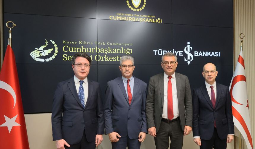 KKTC Cumhurbaşkanlığı Senfoni Orkestrası ile Türkiye İş Bankası arasında ana sponsorluk iş birliği protokolü imzalandı