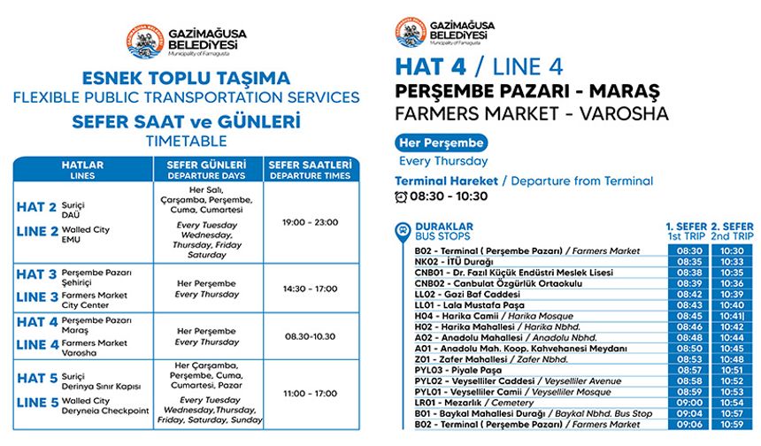 GMB'nin Esnek Toplu Taşıma Sistemi'nde 4. etap seferleri bugün başlıyor