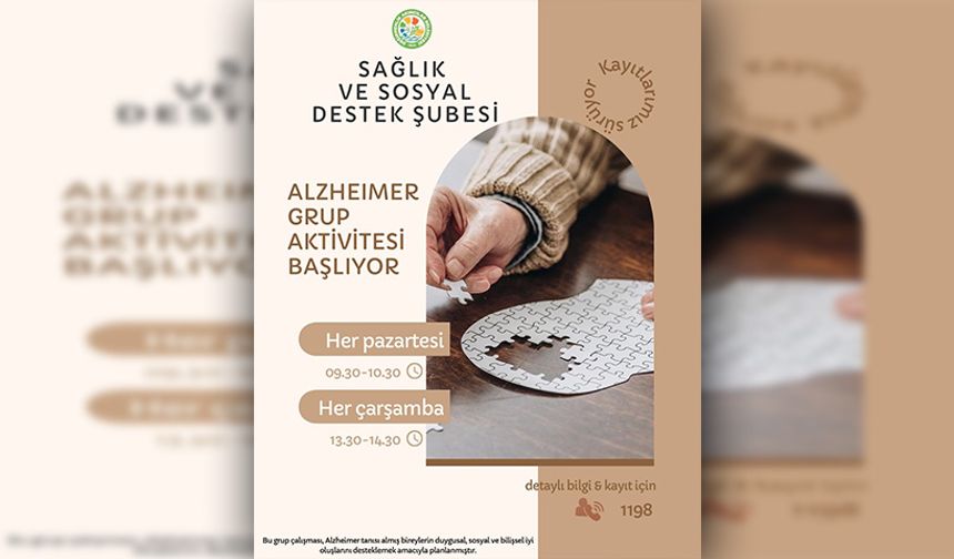 Değirmenlik Akıncılar Belediyesi “Alzheimer Grup Aktivitesi” programı düzenliyor