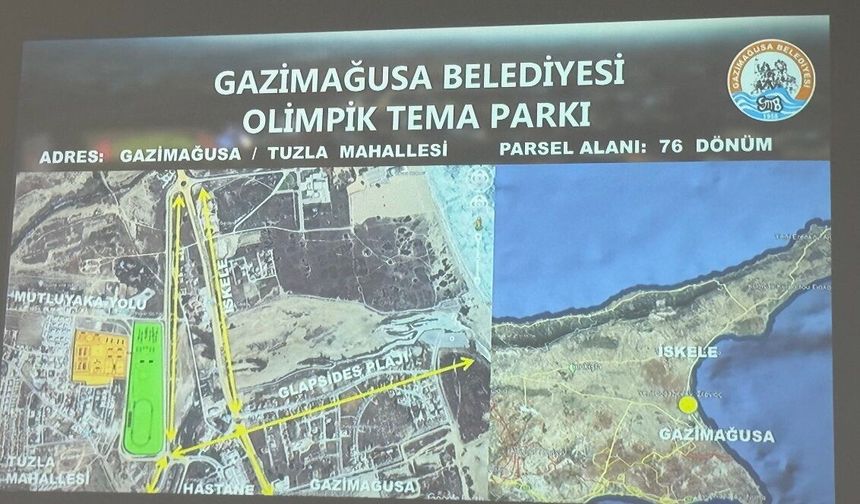 Kıbrıs’ın ilk "Olimpik Temalı Park" projesi tanıtım toplantısı Gazimağusa Belediyesi'nde yapıldı