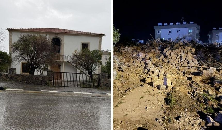 Alsancak’ta yıkılan tarihi binayla ilgili açıklama