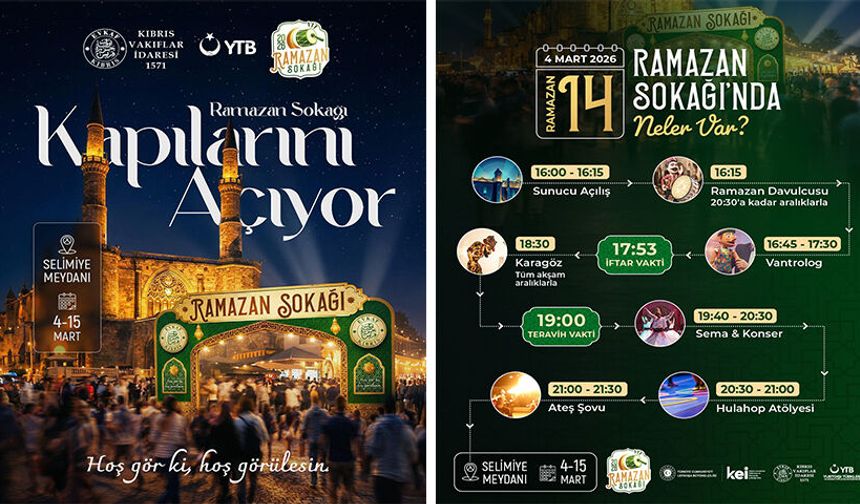 “Ramazan Sokağı” 4-15 Mart’ta Selimiye Meydanı’nda kurulacak
