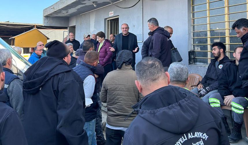 CTP heyeti, Gönyeli–Alayköy Belediyesi Atölyesi çalışanlarını ziyaret etti