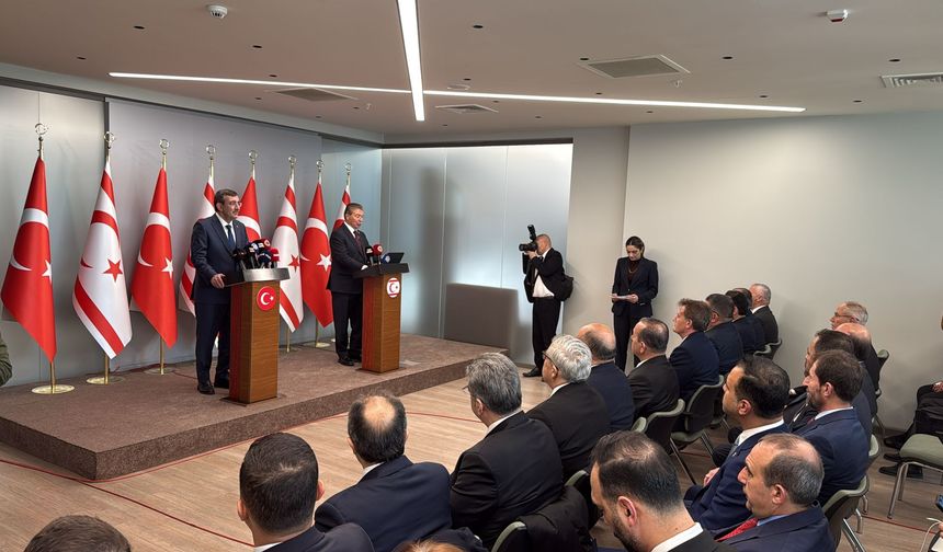 Türkiye Cumhuriyeti Cumhurbaşkanı Yardımcısı Yılmaz KKTC’ye geldi
