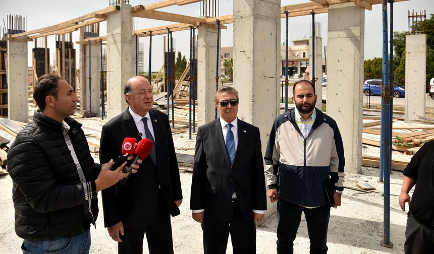 Üstel, Dikmen Sağlık Merkezi inşaatında inceleme yaptı