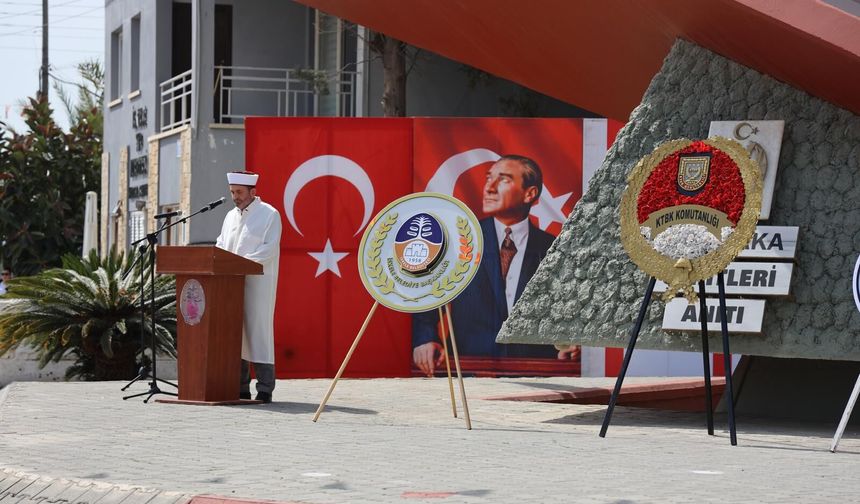 18 Mart Çanakkale Deniz Zaferi’nin 111. yıl dönümü dolayısıyla İskele'de tören düzenlendi