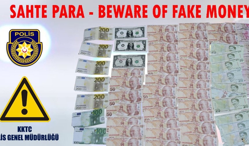 Güzelyurt’ta tedavüle sahte para sürüldü, polis seri numaraları açıklayarak uyarı yaptı