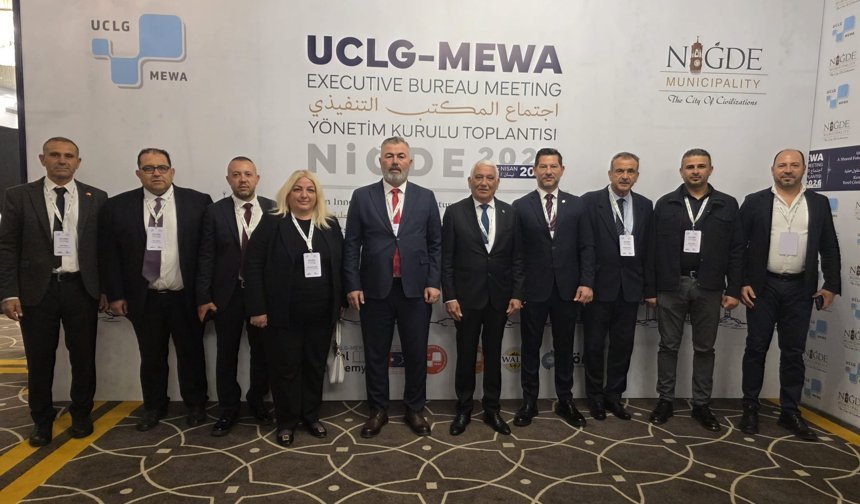 Kıbrıs Türk Belediyeler Birliği heyeti UCLG-MEWA Yönetim Kurulu toplantısına katıldı