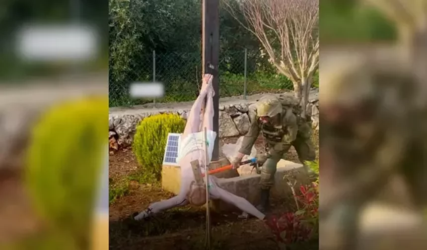 İsa heykelini parçalandığı doğruladı...İsrail: “Bu olaydan dolayı özür diliyoruz”