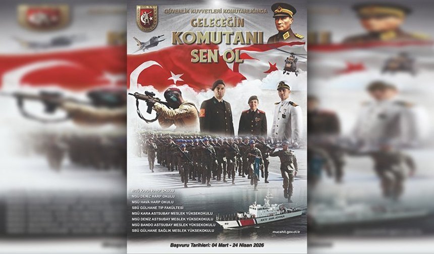 GKK'dan askeri öğrenci başvuru duyurusu: Başvurular, 24 Nisan’a kadar yapılabilecek