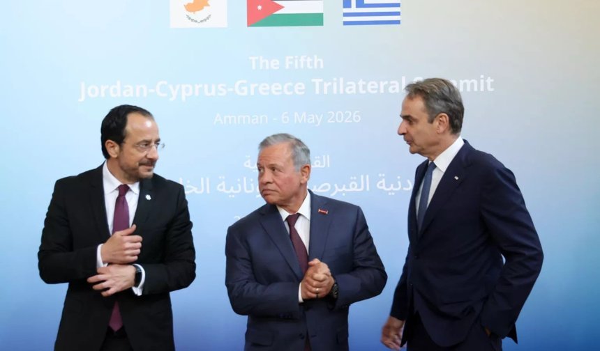 Yunanistan, Güney Kıbrıs, Ürdün 5'inci üçlü zirvesi Amman'da gerçekleştirildi