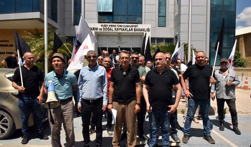 KTEZO ile Kasaplar Birliği'nden eylem...Yerli etin sübvanse edilmesi talep edildi