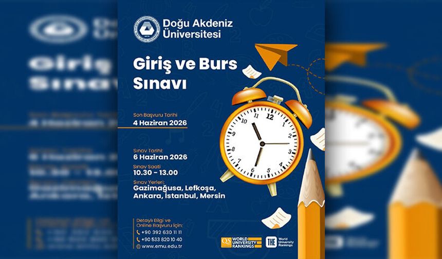 DAÜ Giriş ve Burs Sınavı başvuruları 4 Haziran’a kadar sürecek