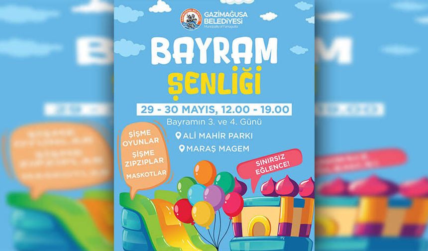 Gazimağusa Belediyesi, Bayram Şenliği düzenliyor