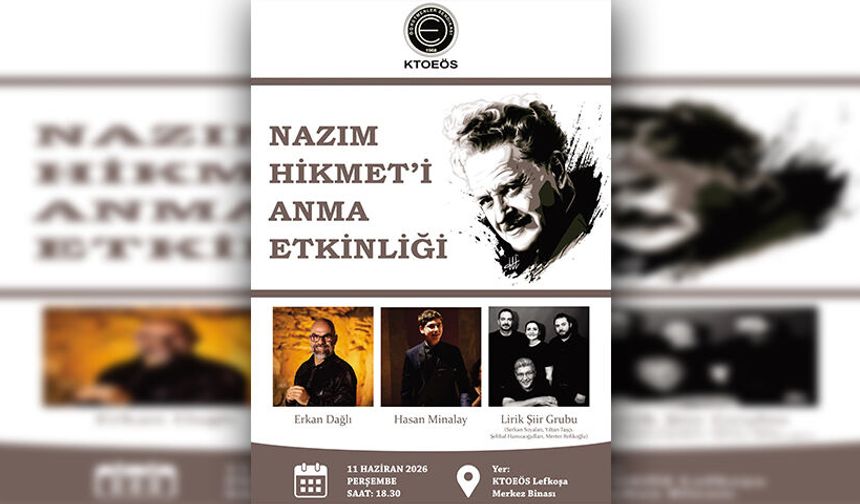 KTOEÖS’den Nazım Hikmet’i anma etkinliği