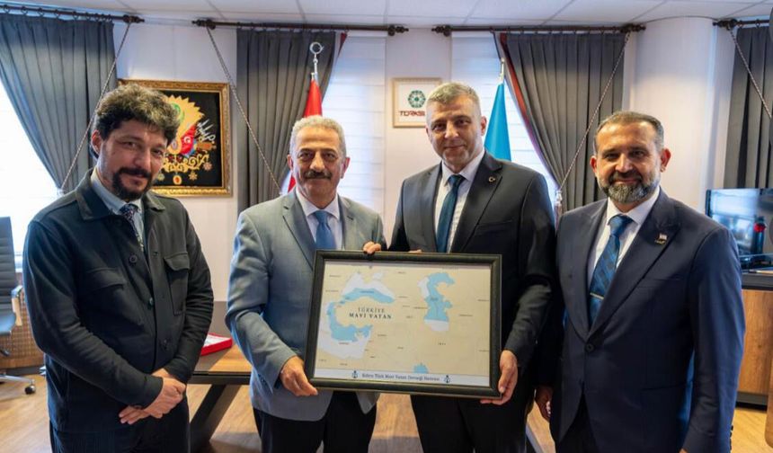 Kıbrıs Türk Mavi Vatan Derneği Ankara’da temaslarda bulundu