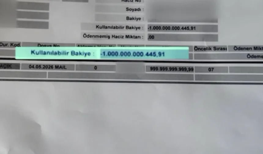 Türkiye'de 32 yaşındaki bir kişinin hesabına 1 trilyon lira geldi