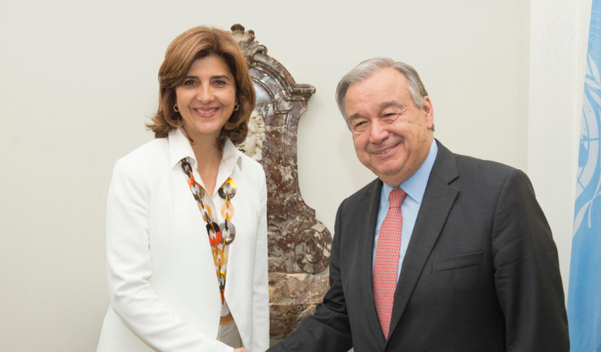Guterres'in gelişi ve Holguin’in temasları