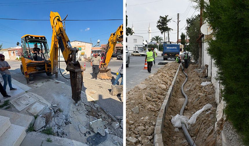 Mesarya Belediyesi, İnönü'de altyapı ve üstyapı çalışmalarına başladı