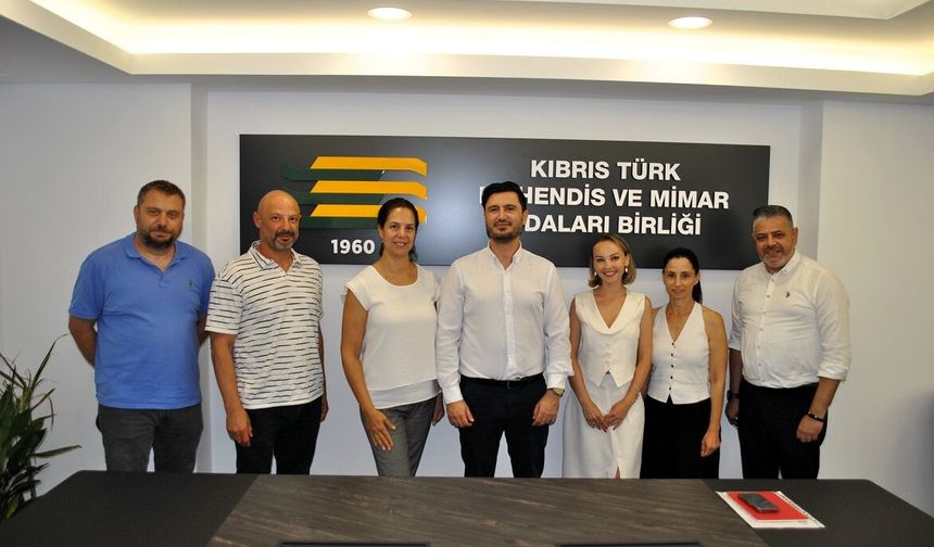 DAÜ’den KTMMOB’ye iş birliği ziyareti...
