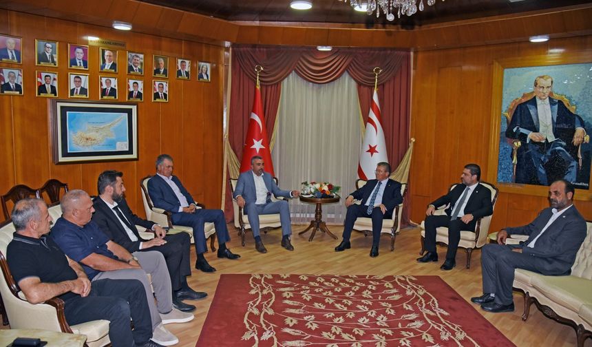 Başbakan Üstel, Hür-İş Federasyonu heyetini kabul etti