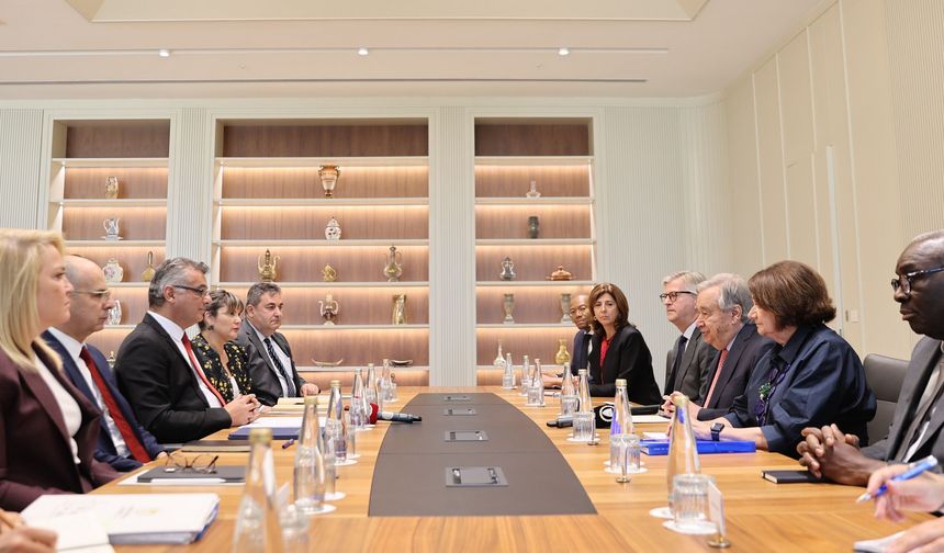 Erhürman, Guterres’le görüşmesinde vurguladı: “Çabalarınızı güçlü şekilde destekliyoruz”