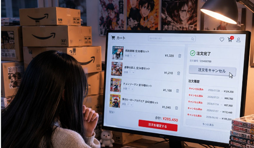 İnternetten 2 bin 100'den fazla kez manga sipariş edip ardından iptal eden Japon kadın tutuklandı