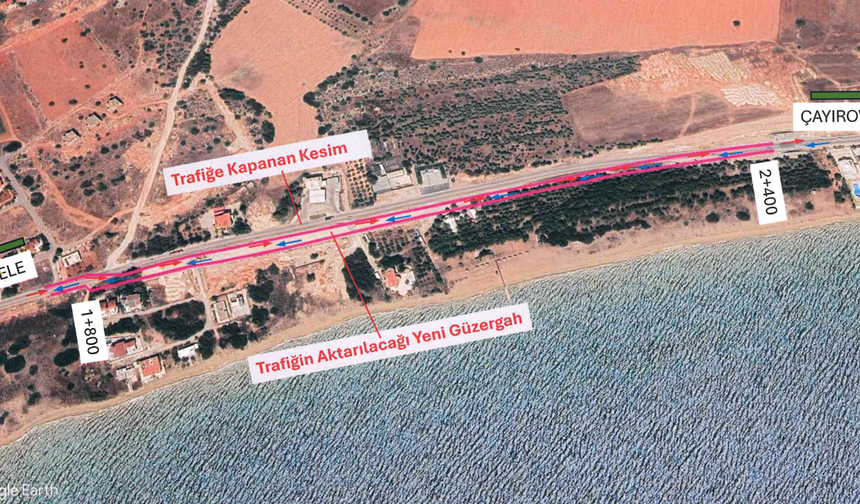 Bahçeler- Boğaz kavşakları arasındaki kesim yarından itibaren yeni yol güzergâhına aktarılacak