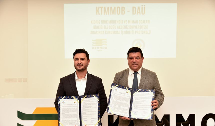 KTMMOB ve DAÜ arasında “Kurumsal İş Birliği Protokolü” imzalandı