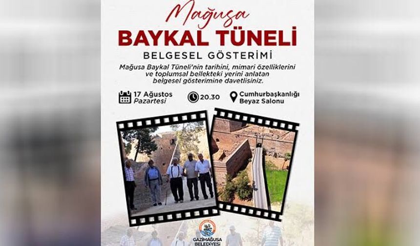 Baykal Tüneli Belgeseli, pazartesi günü gösterilecek