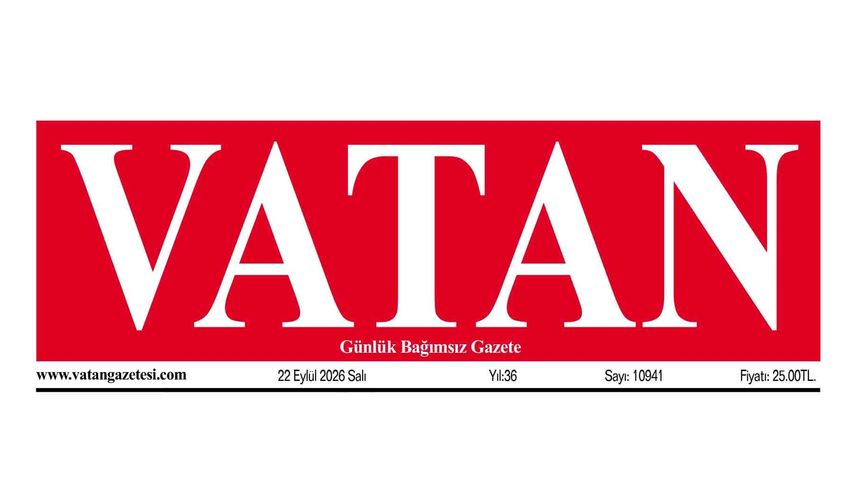 VATAN Manşet - 22 Eylül 2026