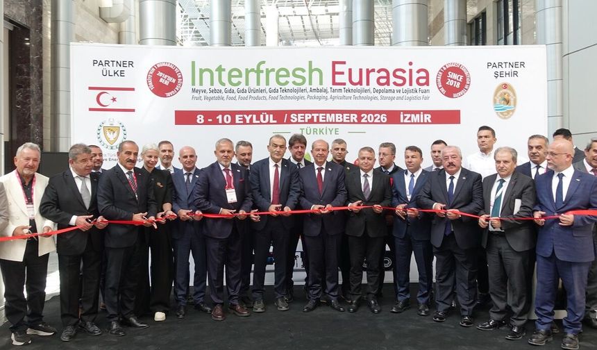 İzmir'de Interfresh Eurasia Fuarı açıldı...KKTC "partner ülke" olarak yer aldı