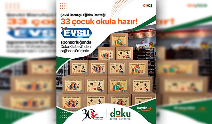 KTEV’den 33 çocuğa eğitim desteği
