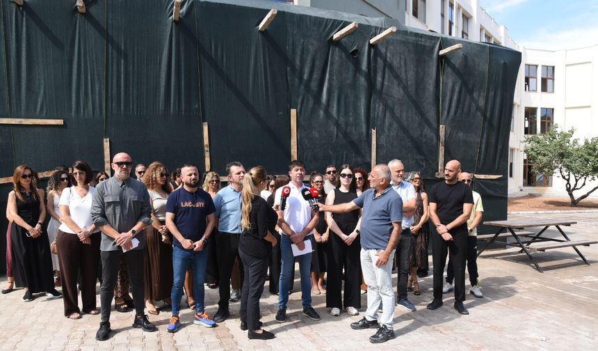KTOEÖS, Namık Kemal Lisesi’nde basın açıklaması yaptı