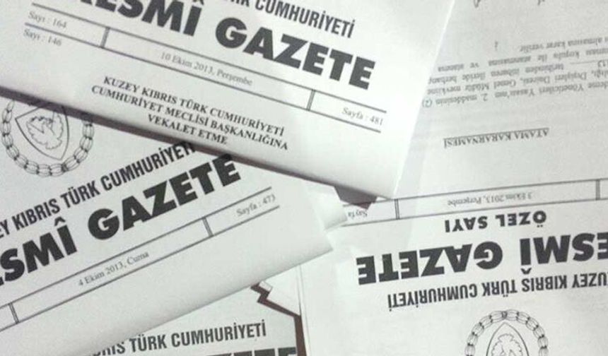Sekiz yasa gücünde kararname Resmi Gazete’de yayımlandı