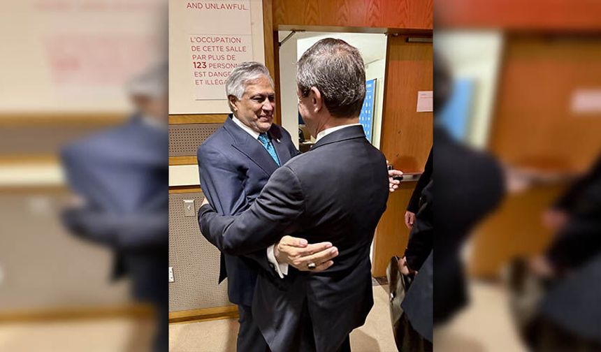 Ertuğruloğlu, Pakistan Dışişleri Bakanı Mohammad Ishaq Dar'la görüştü