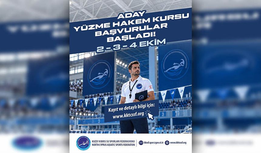 Kuzey Kıbrıs Su Sporları Federasyonu’nu “Aday Yüzme Hakem Kursu” Düzenliyor…
