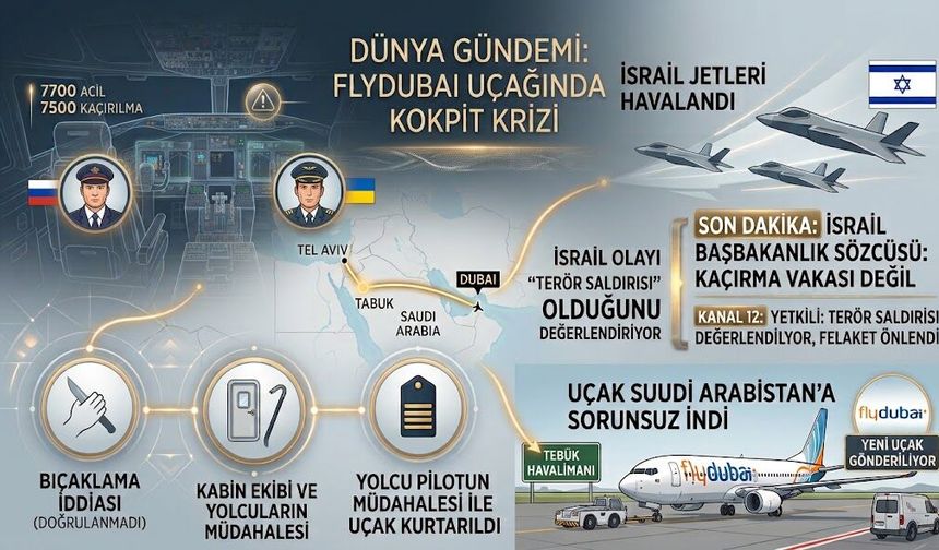 İsrail Uçağında Alarm: Pilotlar Kavga Etti